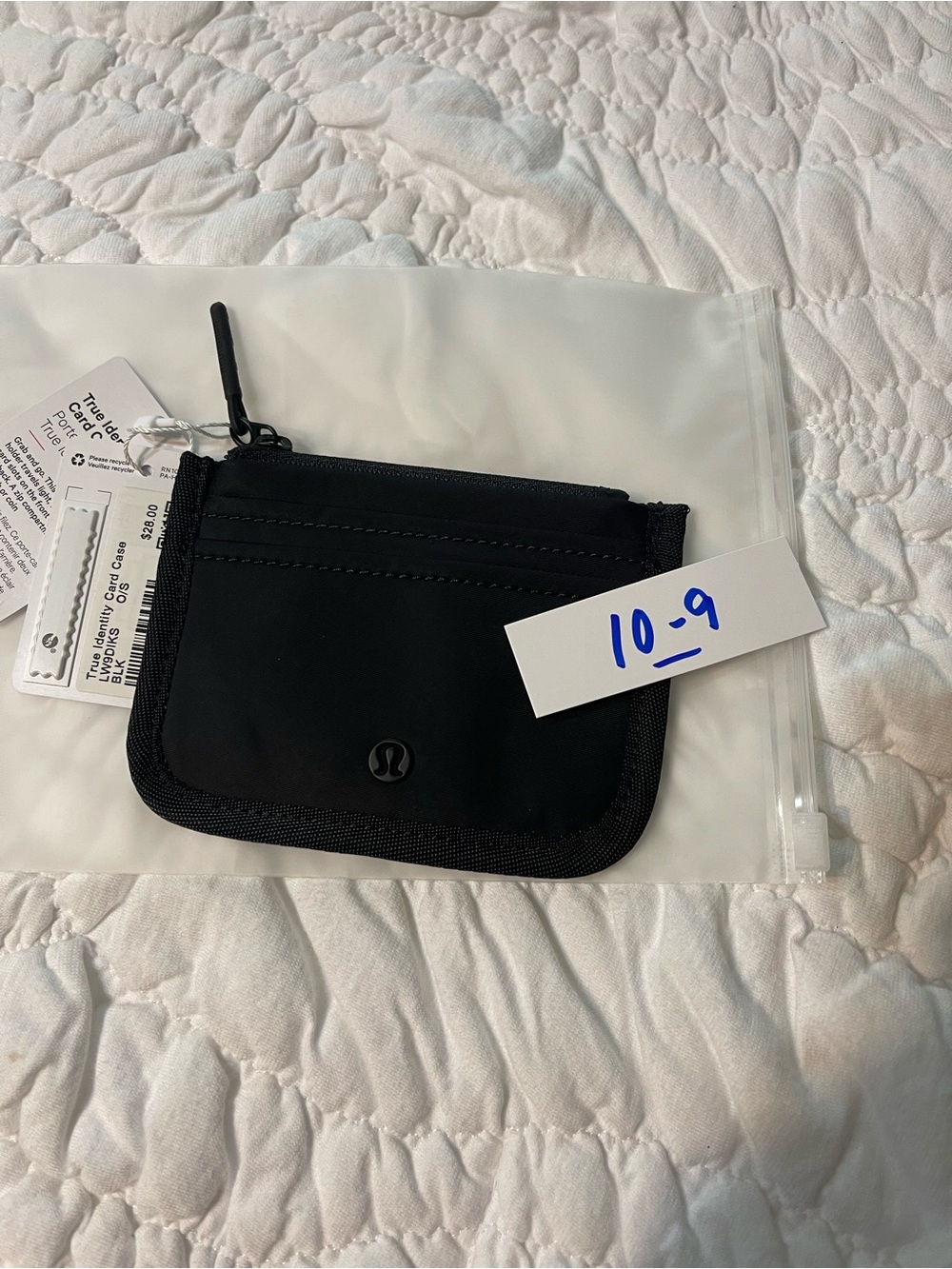 Lululemon Black Slim True Identity Card Case Wallet - Picture 8 of 8